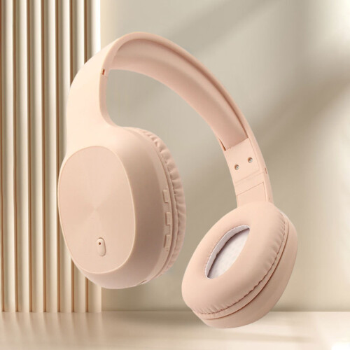Căști Bluetooth Avtoify cu microfon, căști wireless cu microfon, Bluetooth 5.3, timp de funcționare 10 ore, anulare zgomot, galbene