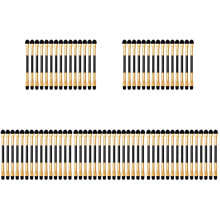 75 Mini-Make-up-Pinsel mit Lidschattenpinsel, Einweg-Lidschattenstift, Schaumstoffapplikatoren, doppelseitig, Zubehör