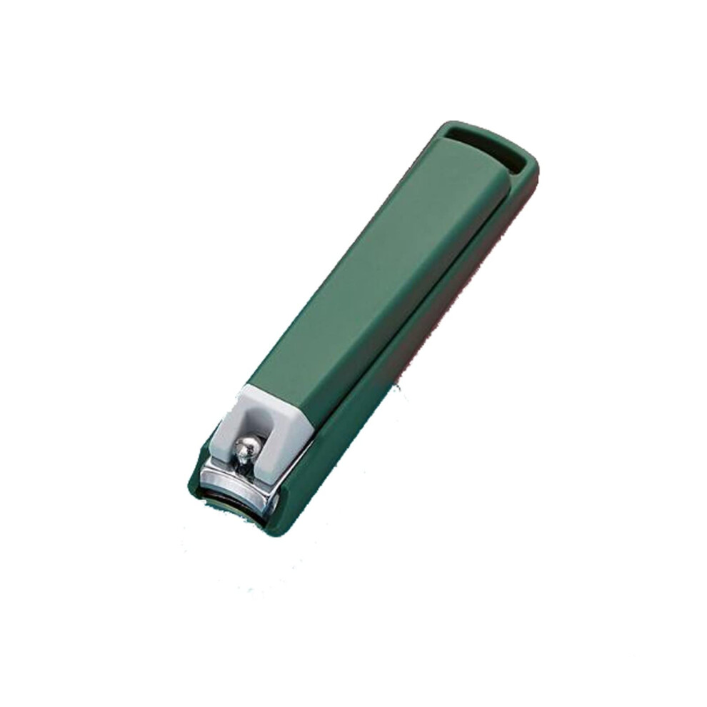 Green Small Nail Clippers For Precise Trimming With Curved Blade And BuiltâIn File, Compact Travel Size