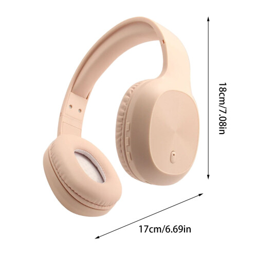 Căști Bluetooth Avtoify cu microfon, căști wireless cu microfon, Bluetooth 5.3, timp de funcționare 10 ore, anulare zgomot, galbene 2
