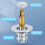 Clearance Sale!Giyblacko 2PC Washbasin Electroplating Drainer Bouncing Core Washbasin Pool Basin Copper Core Push Type Bouncing Core Leaking Plug 7