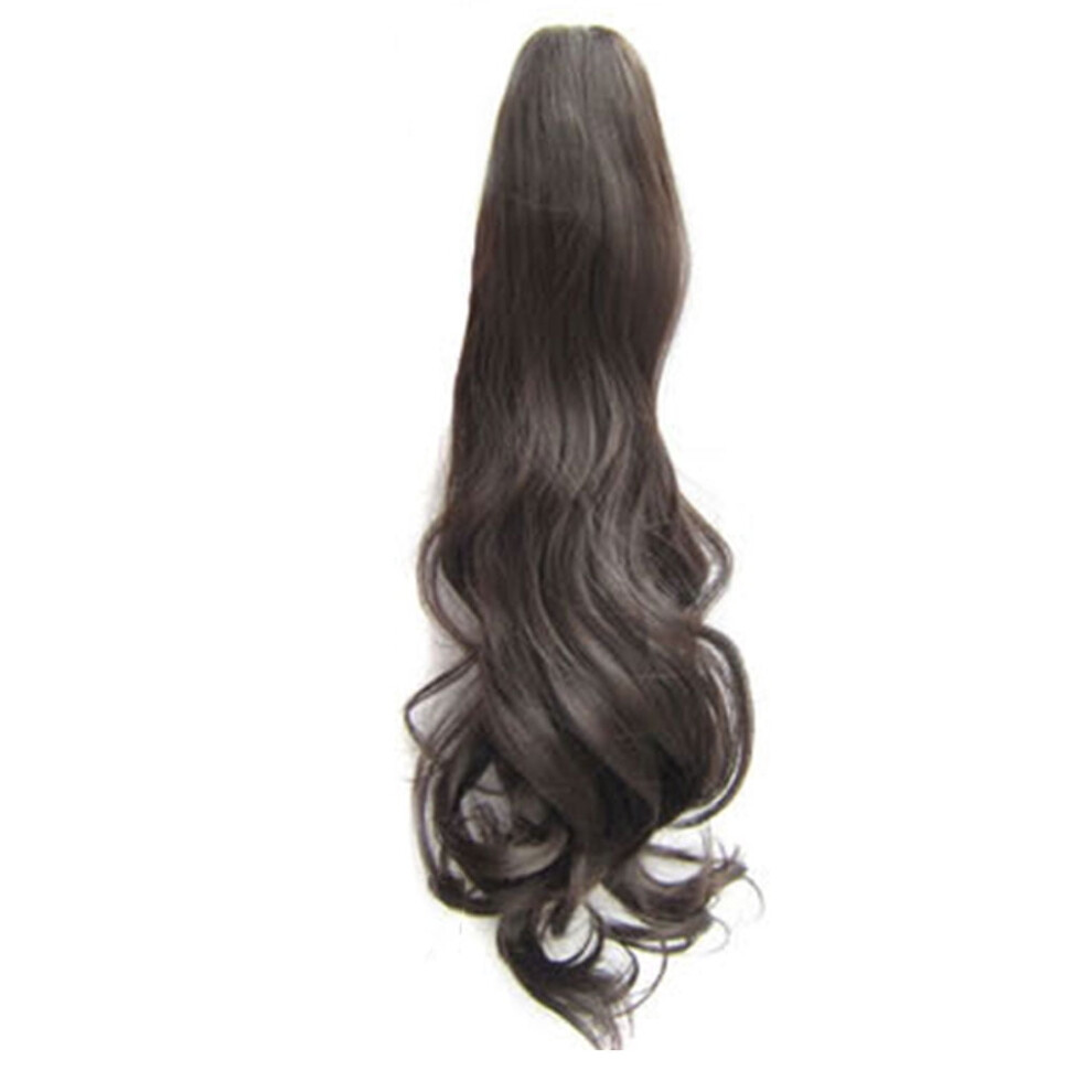 Jygee 55cm Women Girls Long Curly Wavy Ponytail Extension Synthetic Hair Piece Clip Hair Extensions 23