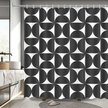 Schattige anime douchegordijn met grappig regenmotief, kleurrijk douchegordijn voor de kinderbadkamer, waterdicht, inclusief 12 haken, 60x72 inch