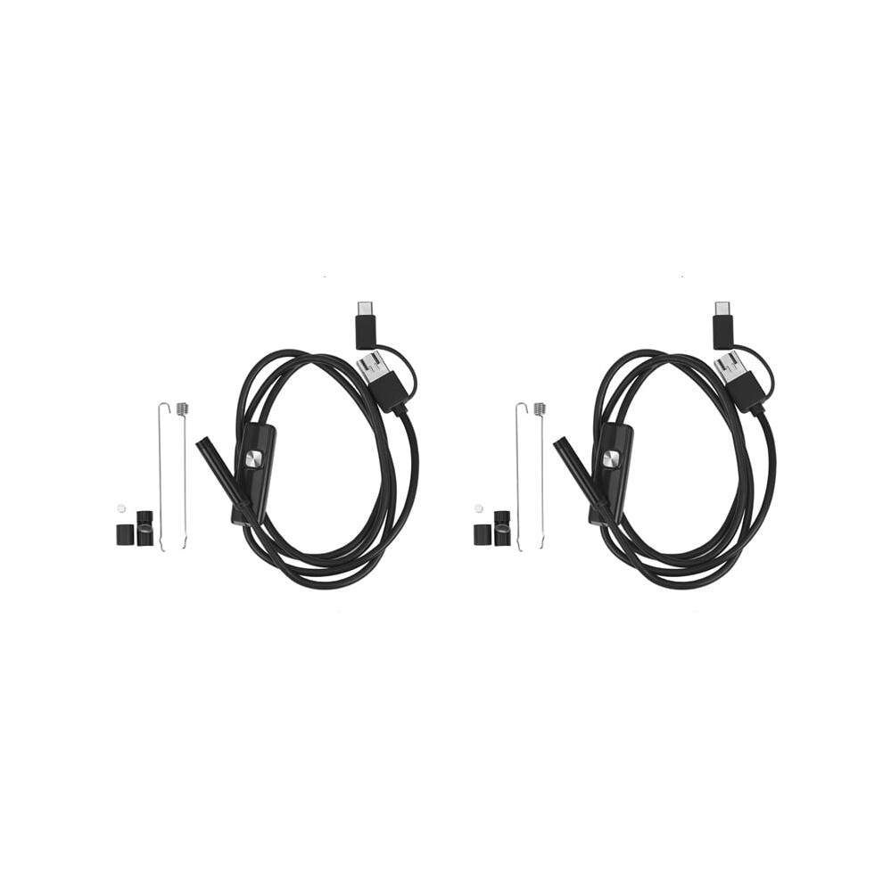 2X 3-In-1 Borescope Inspection Camera Built-In 6 Leds Ip67 Waterproof Usb Type-C Endoscope 9164030745292