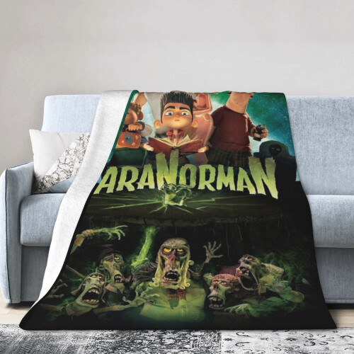 Mantas de viagem macias do Paranorman para quarto, sala de estar, sofá e escritório.