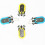 2 pcs Mini Square Handy Scorer Professional Scoring Device Double-Digit Score Indicator (Random Color) 4