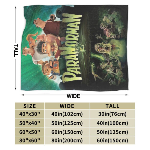 Mantas de viagem macias do Paranorman para quarto, sala de estar, sofá e escritório. 2