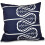 Μαξιλάρι Simply Daisy 16" x 16" Fern2 με λουλουδάτη εκτύπωση, μπλε σκούρο 1