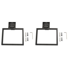 2x304 Edelstahl-Toilettenpapierhalter, Aufbewahrung, Handtuchspender, Papierrollenhalter, modernes quadratisches Design