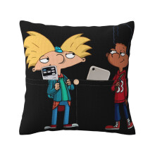Hey Arnold linnen decoratieve sierkussenhoes, vierkante kussenhoes, kussensloop voor bank, slaapkamer, sierkussen van linnen