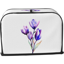 2 Slice Toaster Cover , Pattern Simple Style Bread Maker Cover 11.4" X 7.9" X 7.5" Kitchen Appliance Cover Case For Home Decor