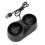 BYDOT Dual Charger Dock Til PS4VR Move PSVR Controller Opladningsstation Til VR Motion Controller Sort Dock Station 5