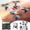 Leodye Drone χωρίς ψήκτρες με κινητήρα και κάμερες 1080P, αντίσταση στον άνεμο, 5