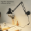 Adjustable Bracket Wall Mounted Microphone Support Fixed Base Punching Holes Universal Microphone and Light Holder 4