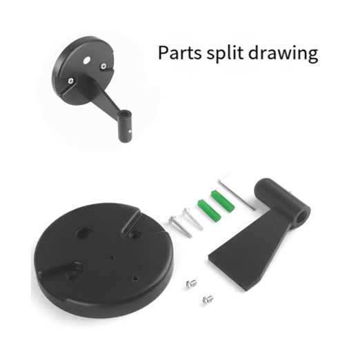 Adjustable Bracket Wall Mounted Microphone Support Fixed Base Punching Holes Universal Microphone and Light Holder 1