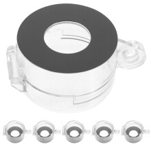 Lot de 6 protections transparentes pour bouton d'arrêt d'urgence