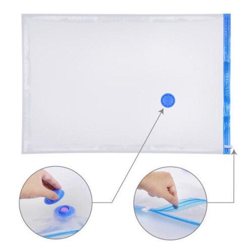 Sacs sous vide pour un rangement intelligent, taille unique 2