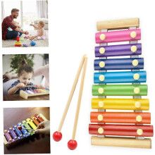 Wooden and metal xylophone