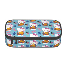 Hello Kitty etui met grote capaciteit, pennen- en schrijfwarentas met ritssluiting, multifunctioneel