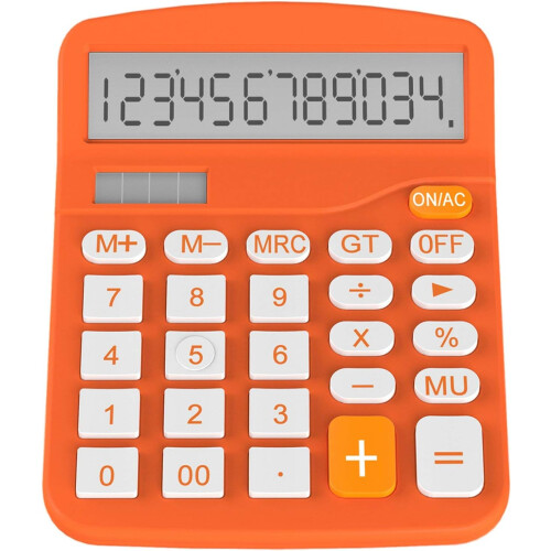 Rekenmachine, standaard bureaurekenmachine, oranje