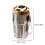 Black new coffee thermos with temperature display, 410 ml keeps warm 4