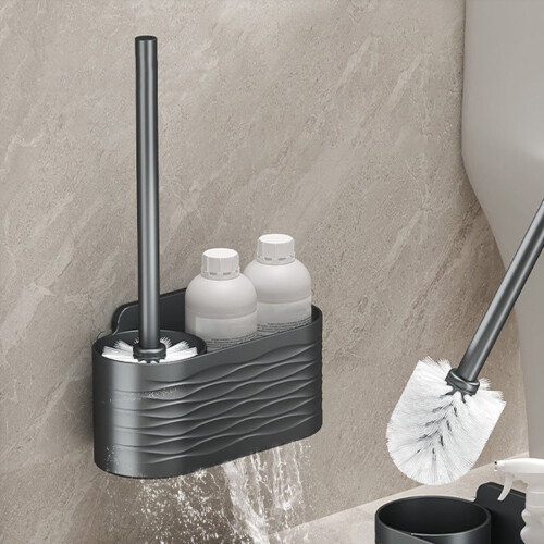 Txmfgh Deluxe Βούρτσα Τουαλέτας με Μακριά Λαβή από Ανοξείδωτο Ατσάλι και Μοντέρνο