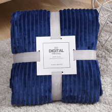 Plush Soft Throw Blanket 70x100cm, Coral Velvet Magic Velvet, Sapphire Blue, Flannel Nap Blanket, Compatible with Jb