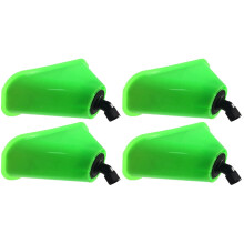 4 fundas verdes con forma de cuerno, resistentes al viento, para pulverizadores eléctricos, compatibles con aspersores tipo abanico, accesorios de