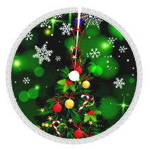 Jupe de sapin de Noël 91 cm (36 pouces), tapis de sapin pour les fêtes d'hiver, jupe de sapin pour décorations de Noël rustiques