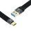 TIL 0.1USB3.0Type A Han til USB-C USB3.1Type C Han Host10Gbps Fladt Tyndt FPC Datakabel til Bærbar Telefon 1