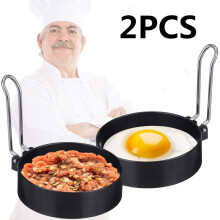 1/2/4 PCS Fried Egg Mold Non Stick Ring Round Egg Pancake Maker Mold Cooker Ring Mold Cooking Tool for Frying McMuffin or Shaping Eggs