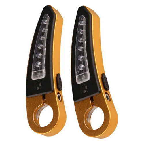 Τιμόνι ποδηλάτου Mizh2pcs με φώτα Ποδηλασία Mountain Bike Λαβή στήριξης για ποδήλατο 2