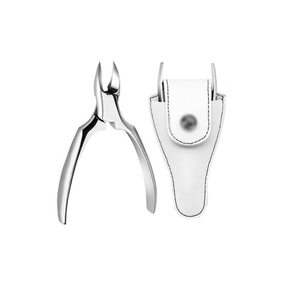 Ingrown Toenail Clippers Stainless Steel Nipper with NonSlip Grip and Leather Case for Pedicure