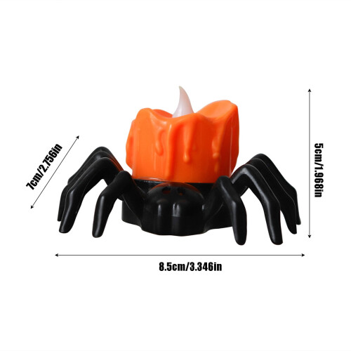 Διακοσμήσεις για το Halloween Εσωτερικού/Εξωτερικού Χώρου, 12 τεμάχια φαναράκια LED με 2