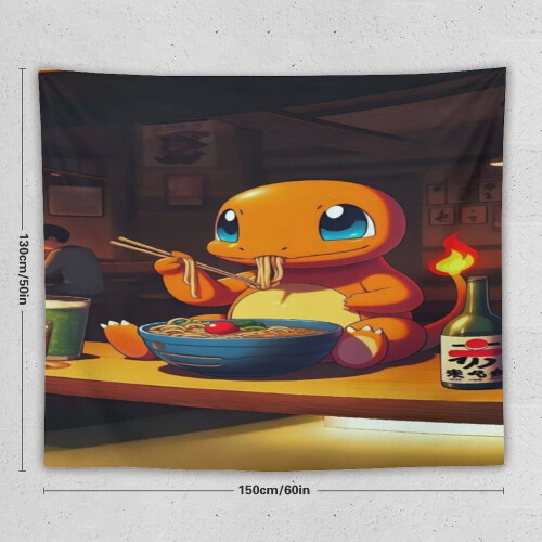 Ταπισερί Charmander Ταπισερί Κρεμαστό για Σαλόνι, Υπνοδωμάτιο, Διακόσμηση, Κουβέρτα, 1