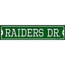 Plaic Chomhartha Sráide Miotail Raiders Dr Novelty do Dhoras Baile/Balla Garáiste Méid: 4x16 Orlach