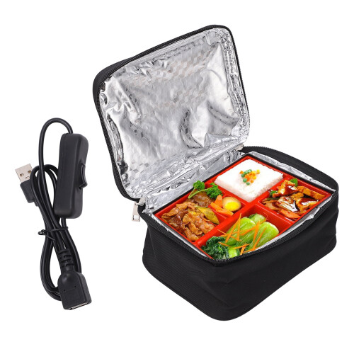 Bolsa térmica elétrica para almoço Moobody de 6,3 polegadas