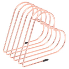 Supporto decorativo per libri, scaffale porta libri da ufficio, fermalibri creativo a forma di cuore (oro rosa)
