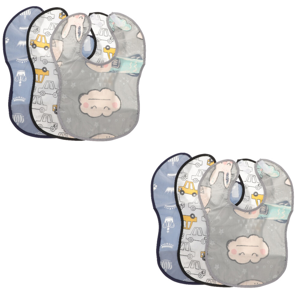 6 Pcs Baby Boy Bibs Absorbent Cotton Infant Bib Newborn Baby Saliva Wipe