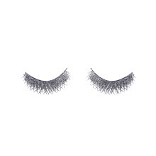 JMXIANG Faux cils brillants et exagérés, longs et épais, pour femmes et filles, cosplay et soirées déguisées (Argent)