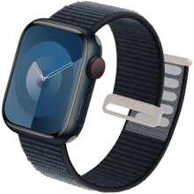Correa deportiva compatible con Apple Watch 44mm40mm49mm45mm41mm42mm38mm, correa de nailon para iWatch Ultra2, Series9 8SE7 6 5 4 3, Midnight