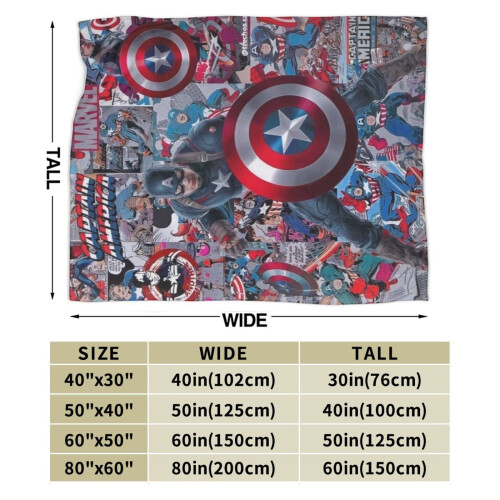 Κουβέρτα ξενοδοχείου Captain America, κουβέρτα Anime για κρεβάτι, κουβέρτα καναπέ, 2