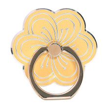 Metallener Handyring in Blumenform, 360 drehbarer Griff und Ständer, kompatibel mit allen Smartphones