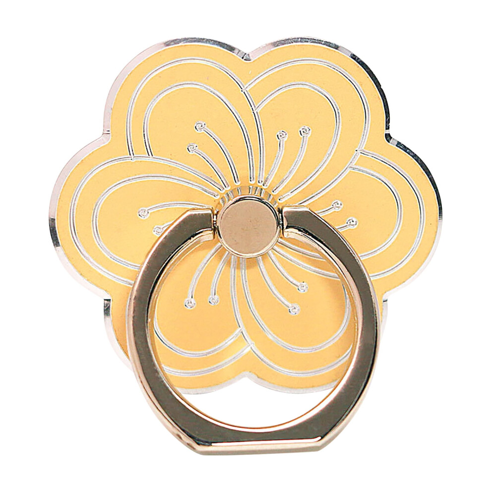 Flower Shape Metal Phone Ring Holder, 360 Rotation Grip Kickstand, Compatible With All Smartphones 9464372776894