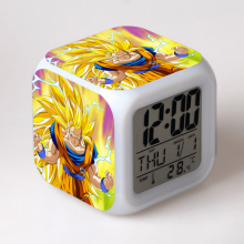 LED budík se vzorem Dragon Ball, svítící digitální stolní hodiny pro děti a dospělé, kreativní barevný dárek - kompatibilní s HTNL#791