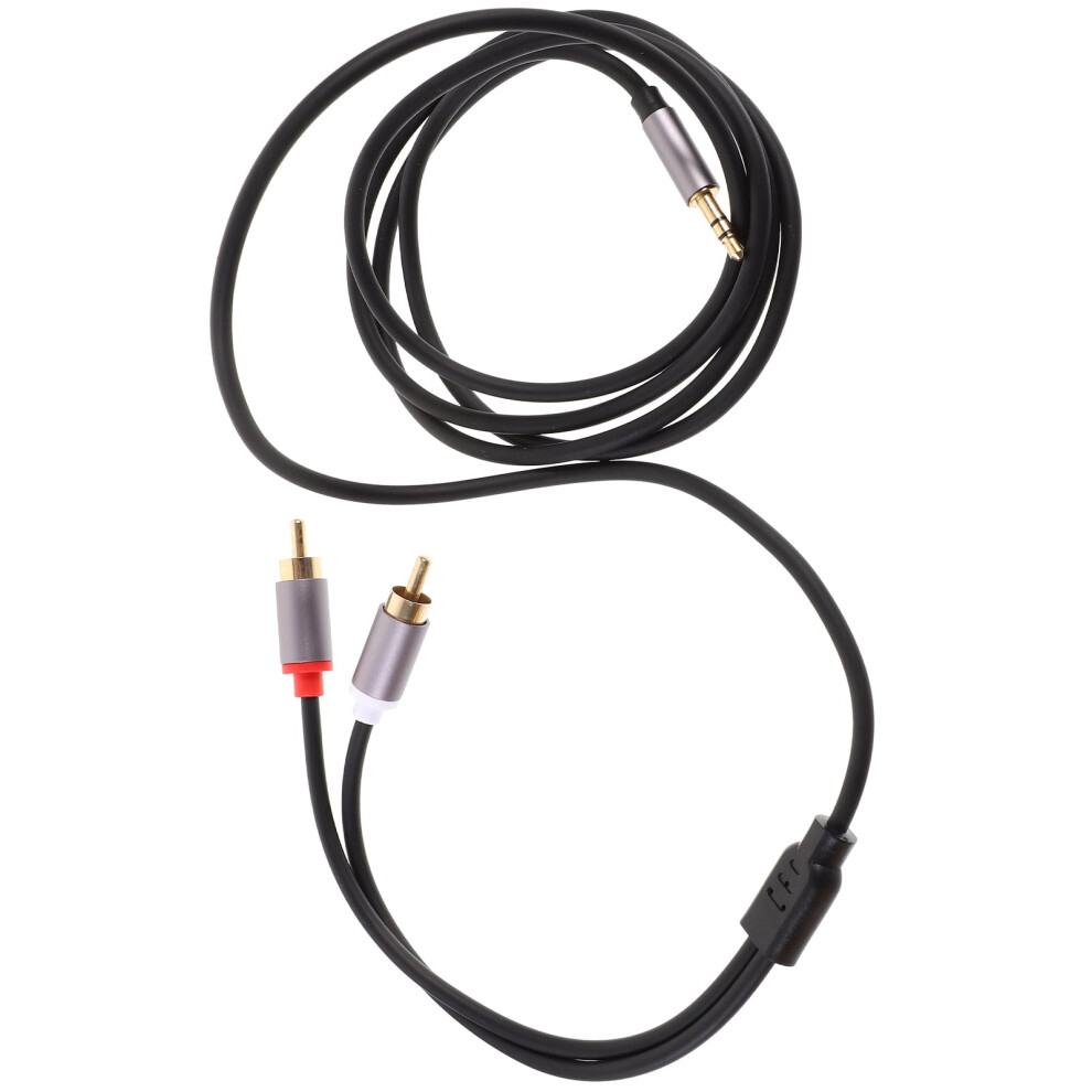 Audio Cable 1.5M Audio Cable 3.5Mm To Dual Rca Headphone Extension Cable Gold 9464372777594