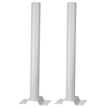2 Stück 50 cm lange Montagestangen für LED-Solarstraßenleuchten im Außenbereich (40 W/90 W/120 W)