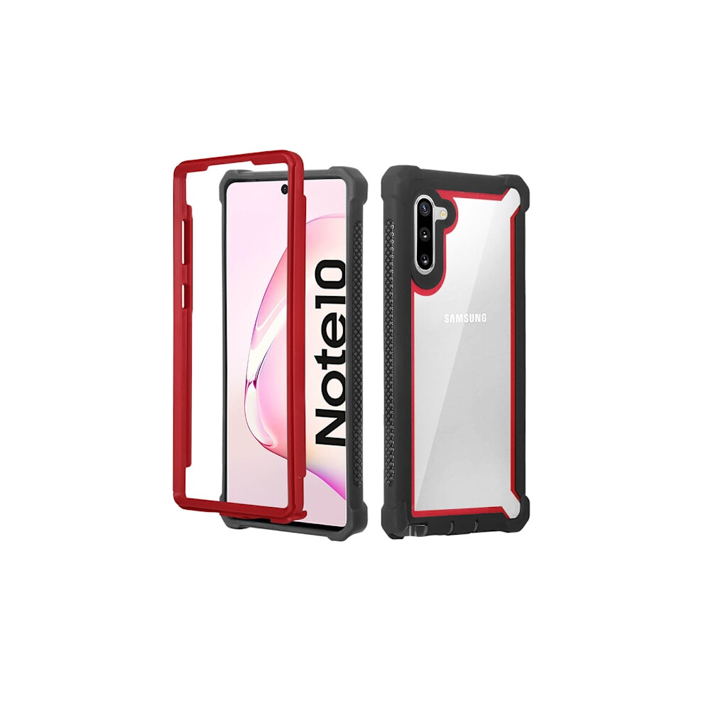 Powerful Smooth Case - Compatible With Samsung Galaxy Note10 Black/Red 9464372778560