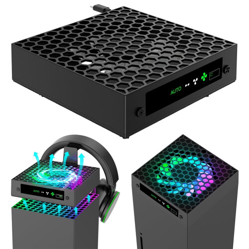 Ανεμιστήρας ψύξης RGB Top3Speed, Ψύξη ελεγχόμενης θερμοκρασίας με θήκες ακουστικών και