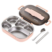 YOBOLK Uitverkoop! Lunchbox met thermische isolatie, Bento5Cells lunchbox, serviesset, draagbare lunchbox, schoollunchbox, Bentobox